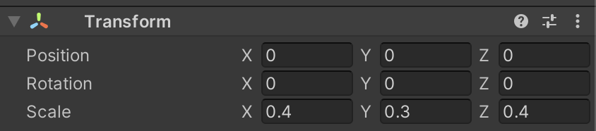 Size of primitive set using scale