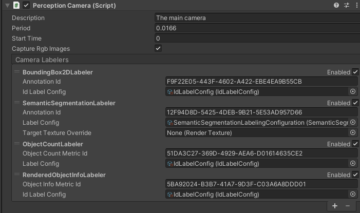 Perception Camera component