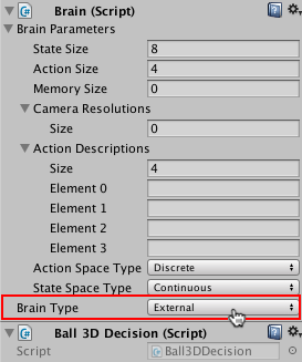 Set Brain to External