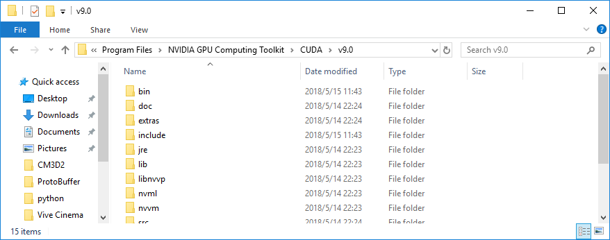 cuda toolkit directory
