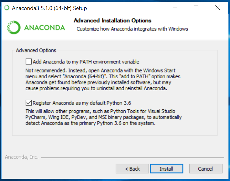 Anaconda Install